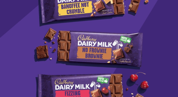 To encourage the public to go ‘madbury’ over the launch of a new flavour Cadbury Dairy Milk bar, Mondeléz UK ran an inventor competition inviting fans to create their very own dream bar from a huge list of ingredients.
